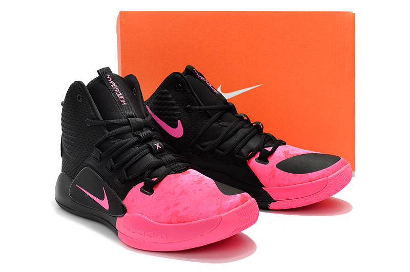 Men Nike Hyperdunk X EP Black Pink Shoes - Click Image to Close